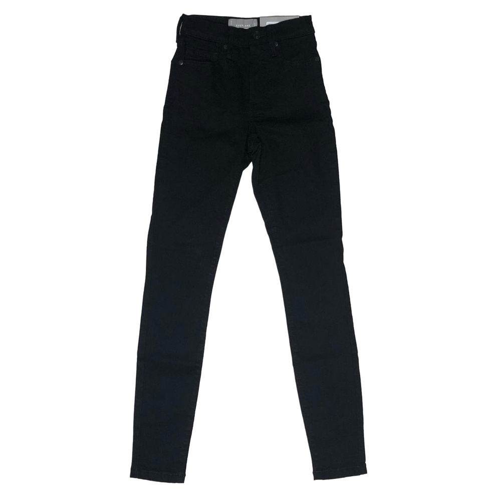 Everlane Authentic Stretch High Rise Skinny Jean 23 Regular Black